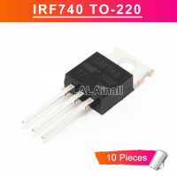 10pcs IRF740 TO-220 IRF740PBF TO220 400V/10A N-channel MOSFET Transistor new original