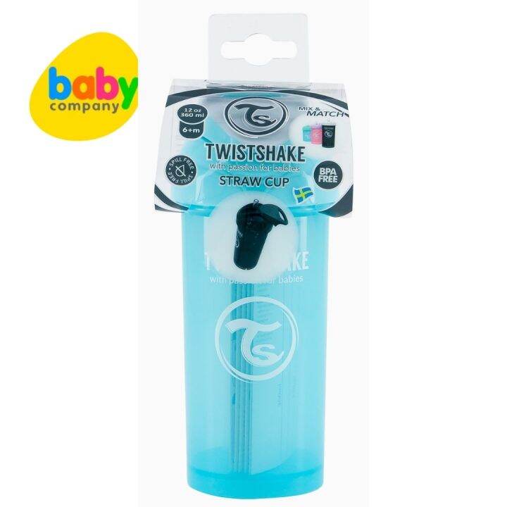 Twistshake Straw Cup 360ml 6+m Pastel Blue Lazada PH