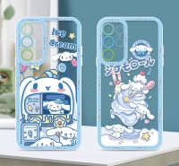 การ์ตูนน่ารัก Cinnamoroll สำหรับ Samsung S23,S21 S20 Pro FE A52 A23พิเศษ A71เคสโทรศัพท์โปร่งใสตานางฟ้า