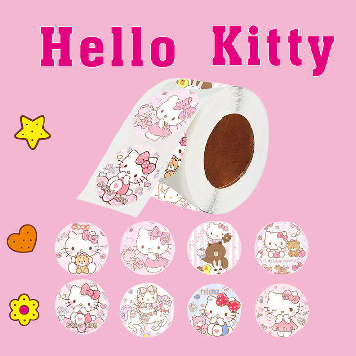 （Kebangkitan, man）500Pcs Sanrio Kuromi My Melody Hello pelekat pelekat ...