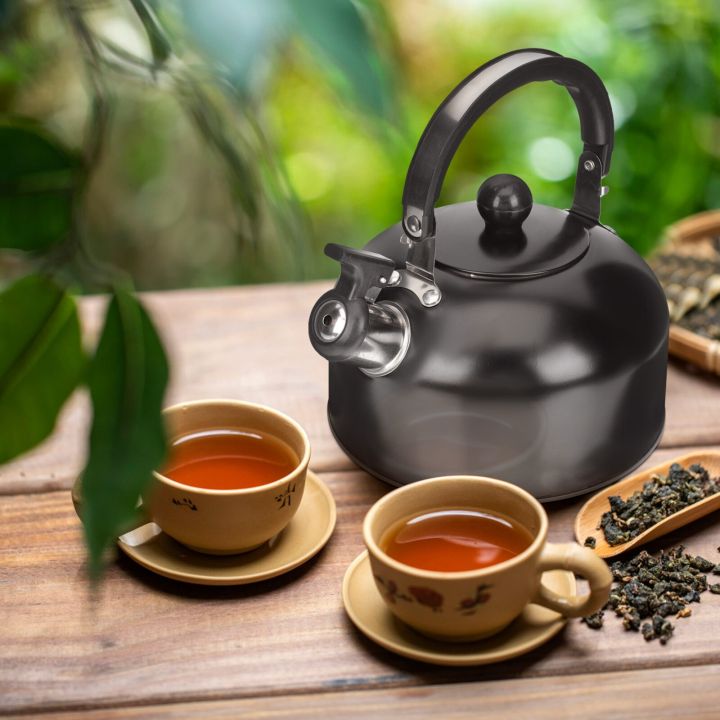 กาต้มน้ำชากาน้ำกาน้ำชาสแตนเลสกาต้มน้ำชาหม้อต้มชากาแฟกาน้ำชา-boilergascamping-whistle-กาน้ำชาร้อน-คลังสินค้าพร้อม