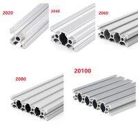 โปรไฟล์ขึ้นรูป2060 20100อลูมิเนียม1/2ชิ้น/ล็อตเชิงเส้นยาว100-500มม. สำหรับงานพิมพ์3d แบบทำมือ Cnc