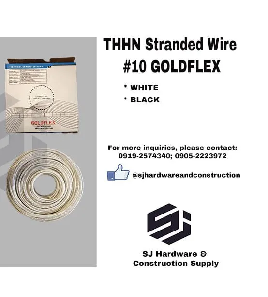 GOLDFLEX THHN Stranded Wire White #10 150meters | Lazada PH