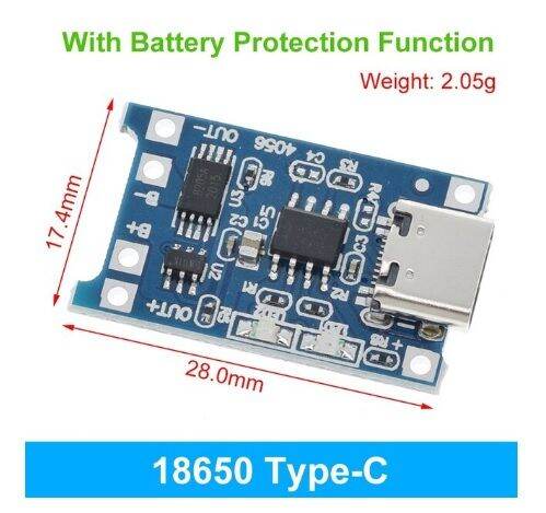 Fazvncv TP4057 1A 3.7V Type C USB Petit panneau de charge de batterie au lithium 1A Ternarys Batterie au lithium 3,7 V 4,2 V Module de charge Fazvncv TP4057 1A 3.7V Type C USB Petit panneau de charge de batterie au lithium 1A Ternarys Batterie au lithium 3,7 V 4,2 V Module de charge
