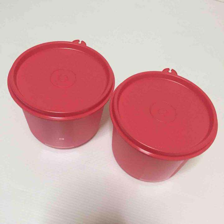 tupperware-โหลคอมแพ้ค-จุ450มล-2ใบ-สีแดง