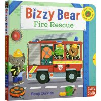 Bizzy bear is so busy. English original imported picture book fire rescue childrens interactive operation mechanism Book Childrens English book