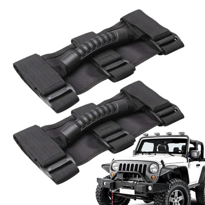 roll-bar-grab-handles-2pcs-grab-handles-car-grip-handle-roll-bar-practical-and-anti-slip-grab-bar-handle-set-exquisite-interior-accessories-for-car-and-off-road-vehicles-workable
