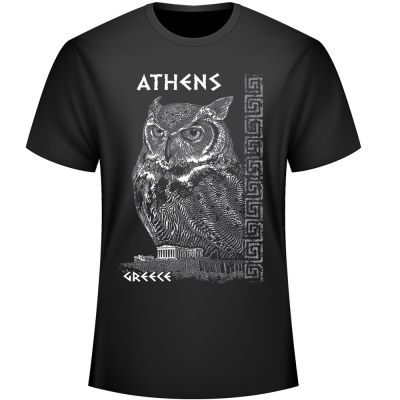 Design Athena Owl Greece Athens Patron Saint Mens Tshirt Cotton T New