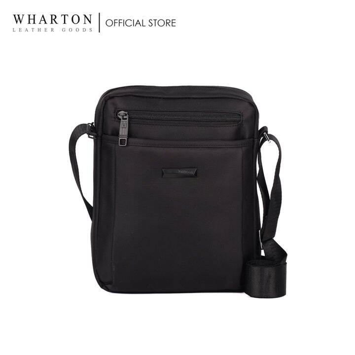 Wharton Nylon Sling Bag (Black) Lazada PH