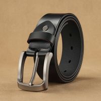 【Ready Stock】Belt For Men Man New Fashion Men Belt 3.8cm Mens Business Casual Belt Genuine Cow Leather Belt for Suit Jeans Pants Pin Buckle Belts 110-125CM