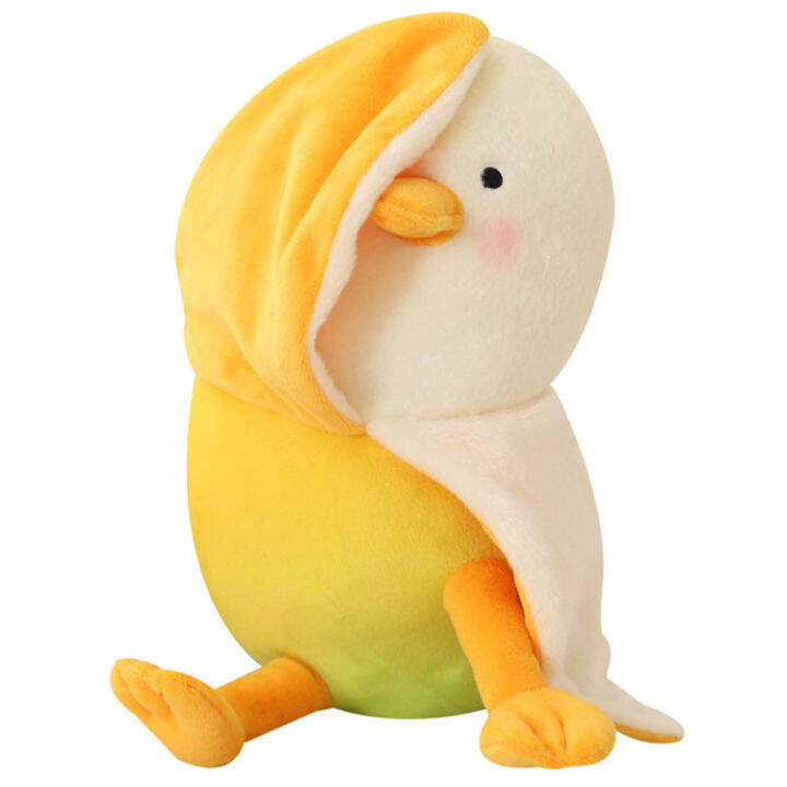Stuffed Banana Duck Yellow Plush Banana Duck Toy Soft Cute Plushie