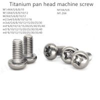 10 Buah Sekrup Titanium M1 M1.2 M1.4 M1.6 M2 M2.5 M3 M4 M5 M6 TA2 Sekrup Mesin Kepala Pan Phillips