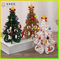 VHGG 3D Stereo Christmas Tree Decoration Handmade Wood Xmas Tree Ornaments Fashion DIY Christmas Wooden Pendant Christmas