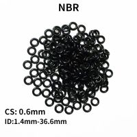 10/20/50pcs  Black NBR Rubber O Ring Gaskets CS 0.6mm OD 1.4mm - 36.6mm  Nitrile Rubber O-ring Seal Oil Resistance Gas Stove Parts Accessories