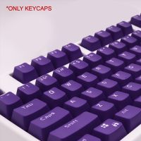 Keycaps for Mechanical Keyboard Purple OEM Profile Height ABS 104 Keys Suit for 61 87 104 Keyboard Anne Pro 2 GK61 SK61 PC Gamer