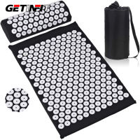 Getinfit Massage Cushion Yoga Acupressure Mat Acupressure Relieve Body Pain Acupuncture Mat Massage Mat with Pillow And Bag