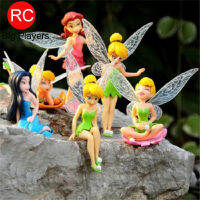 ตุ๊กตาเจ้าหญิง Tinker Bell,ตุ๊กตาเจ้าหญิงน่ารักสำหรับตกแต่งบ้านสำนักงานวันเกิดจำนวน6ชิ้น