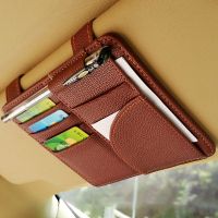 hotx 【cw】 Car Sunshade Card Holder Organizer Storage Stowing Tidying Interior Accessories Supplies