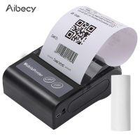 Aibecy แบบพกพา BT 80มม.เครื่องพิมพ์ความร้อน Mini บิล POS เครื่องพิมพ์พกพาได้แบบชาร์จไฟได้ Ba-Ttery สนับสนุน ESC/POS ใช้งานร่วมกับ Android IOS Windows สำหรับร้านอาหารซูเปอร์มาร์เก็ตห้องครัวขนาดเล็กธุรกิจ