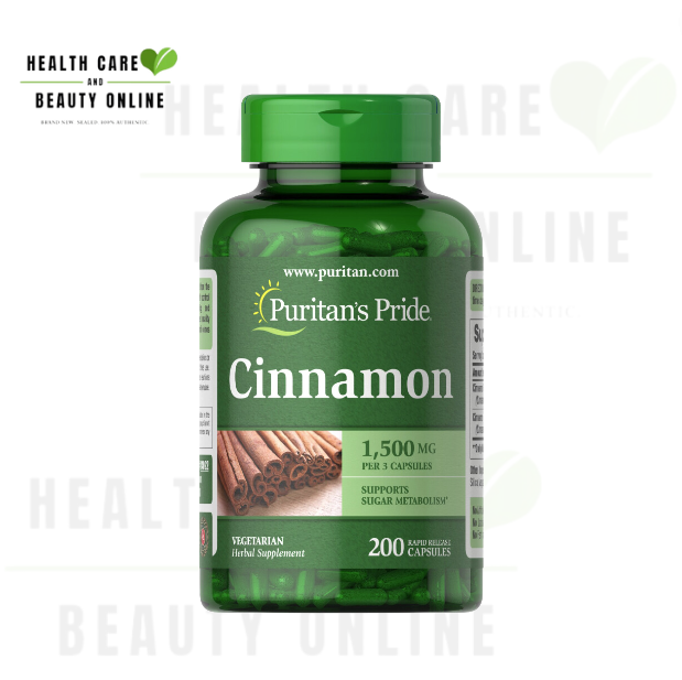 Puritan's Pride Cinnamon 1500mg 200 capsules Lazada PH