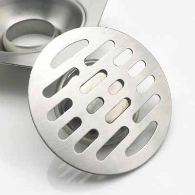 Stainless steel floor drain cover overflow Round Anti-clogging shower Drain hair catcher for bathroom wash machine toilet sewer  by Hs2023