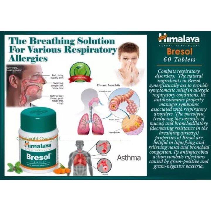 Super Sale!!! 50 OFF HIMALAYA BRESOL FOR ALLERGIC RHINITIS BRONCHITIS