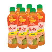 [ส่งฟรี!!!] เอ็มจอย น้ำส้ม10% ผสมวุ้นมะพร้าว 380 มล. แพ็ค 6 ขวดMjoy Orange10-25% + Coconut 380 ml x 6