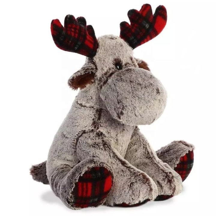 christmas-12-inch-antlers-can-bend-brown-reindeer-plush-toys-gifts-holiday