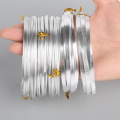【YF】 Fio de Alumínio para Joias Soft Sliver Pulseira e Colar Beading Wire Acessórios Artesanais DIY Alta Qualidade 1mm 1.5mm 2mm 2.5mm 5mm