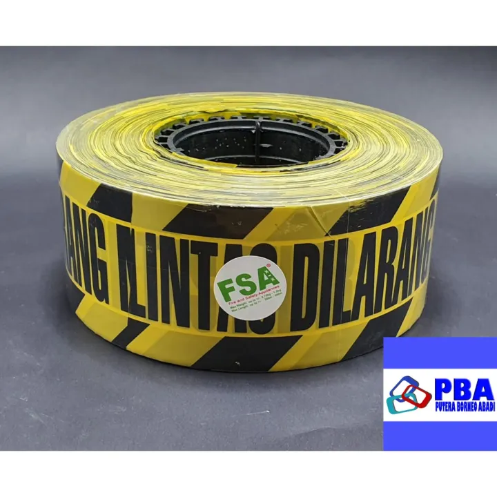 Barricade Line Safety Line Police Line 3"x300m (Tulisan Dilarang