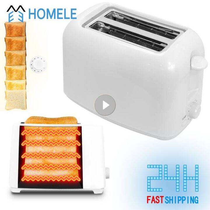 Auto Breakfast Toaster Sandwich Toast Oven Baking Fast Safety Two Slot