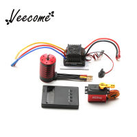 【 Veecome✨】2600KV มอเตอร์แบบไร้แปรงถ่าน3660/3100KV/3800KV/4200KV พร้อมการ์ดโปรแกรม Servos ขนาด80a วงจร Esc ไร้ถ่าน30กก. รองรับ Traxxas ดับบลิวแอลทอยอาร์ซีรถยนต์1/8/1/10 Tamiya