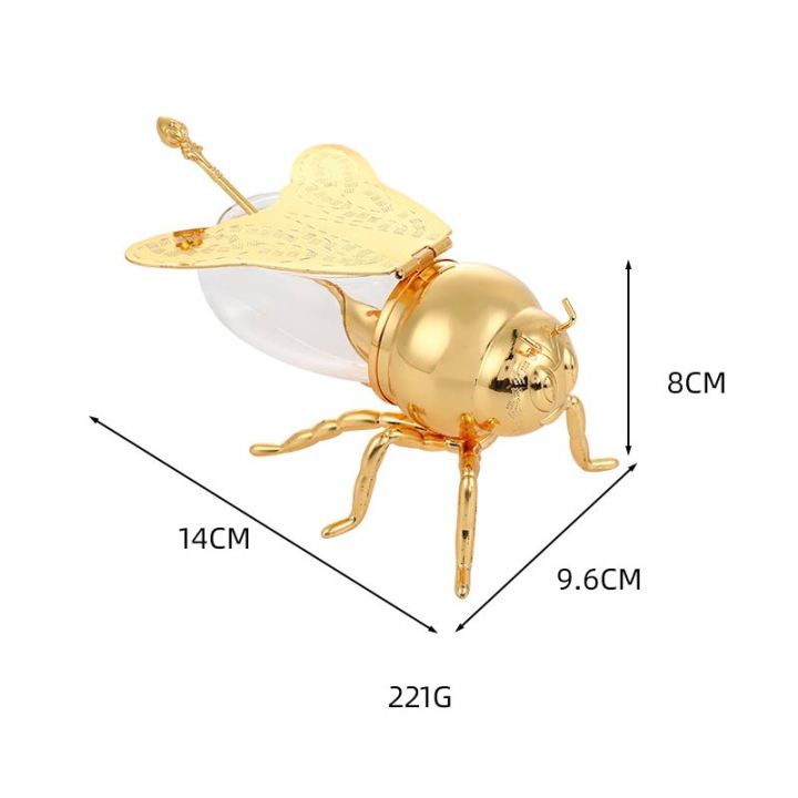 bee-shape-น้ำผึ้งผู้ถือกระป๋องฝาปิดเครื่องเทศ-suger-หม้อเก็บ-jar-dispenser-คอนเทนเนอร์เครื่องประดับตกแต่งบ้านเครื่องครัว