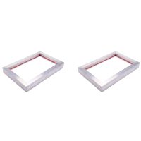 2Pcs A4 Screen Printing Aluminum Frame Stretched 120T Silk Screen Polyester Screen for Printed Circuit Board