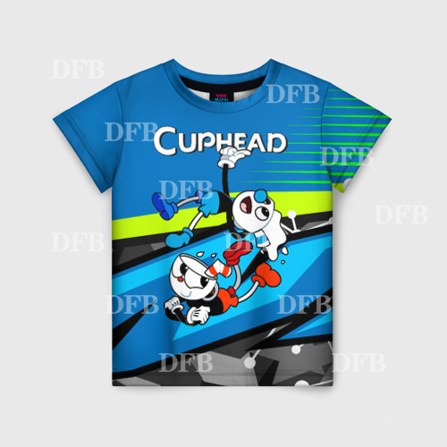 cupphead-เสื้อยืดเด็กผู้ชาย-เสื้อเชิ้ตใส่สบายสบาย-mode-korea-แขนสั้นเด็ก