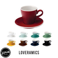 JARIO x LOVERAMICS (ของแท้ มีโลโก้) แก้วกาแฟเซรามิก Tulip Collection Ceramic Cup Set