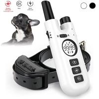 Pet Dog Training Collar 800M Remote Rechargeable Dog Anti Bark Electric Shock Collar For Small Medium Large Dogs