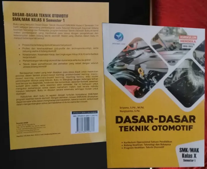 Dasar Dasar Teknik Otomotif Smkmak X Semester 1 Kurikulum Merdeka Lazada Indonesia