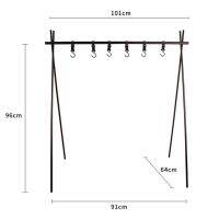 ขาตั้งสามเหลี่ยมแขวนอุปกรณ์แค้มป์ปิ้ง Sun(พร้อมส่งราคาเฉพาะขาตั้งไม่รวมกระเป๋าแขวน)