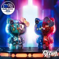 In Stock Sanrio Mecha Hello Kitty Semi-Mechanical Kitty Generation Blind Box Fashion Play Handmade Car Essories Model Toy