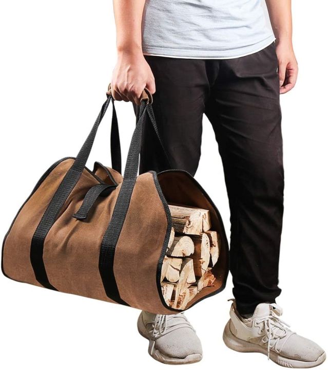 firewood-canvas-log-carrier-tote-bag-waxed-fireplace-large-wood-carrying-bag-with-handles-security-strap-camping-outdoor-indoor