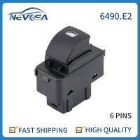 Nevosa 6490.E2 Car Power Window Switch Single Button For Peugeot 207 SW Van CC Partner Citroen C3 Picasso Berlingo 6490E2 6554QP