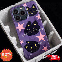 AA Iphone case เคสไอโฟน ️️เคสไอโฟน11/12/13/14 Pro max เคสบาง Cute Cats Smooth Thin Hard Case For iPhone 11,12,13,12PM,13PM,14PM ส่งฟรี