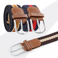 ZLD Newest Luxury Gentleman BeltWithout Holes Mens Elastic Reversible Belt With Mixed Color Stretch Woven Canvas womens Belt