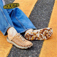 （HOT) โคเฮน KEEN UNEEK รองเท้าแตะติดแม่น้ำกลางแจ้งรองเท้าแตะถักแบบโรมันกันลื่นรองเท้ากีฬาระบายอากาศชายหาด