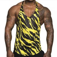 hot【DT】 Mens Top Gym Workout Sleeveless Breathable Clothing Size