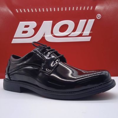 [หนังแก้ว หัวกลม มน กว้าง เท้าบาน หนาอูมบานแบ ใส่สบาย] บาโอจิ รองเท้าคัชชูผู้ชาย รองเท้าหนังผู้ชาย Baoji BJ8001
