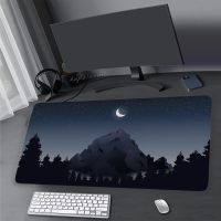 ศิลปะแนวนอน Mousepad เดสก์ท็อปคอมพิวเตอร์เกมมิ่ง Pad Keypad แผ่นรองเมาส์ขนาดใหญ่ ยางขอบล็อค พรมตาราง 900x400 มม