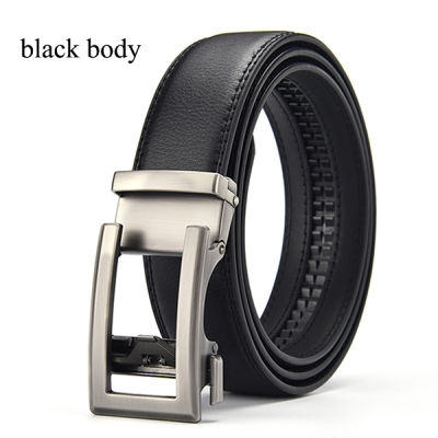 [LFMB]Mens belt Cow genuine leather mens belt cowhide strap for male ratchet automatic buckle belts for men brand belt