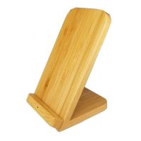 15W Stand Wireless Charger For Doogee S89 S98 S99 S95 S90 S88 S68 S97 Pro V10 V20 V30 Bamboo Wood Qi Fast Charging